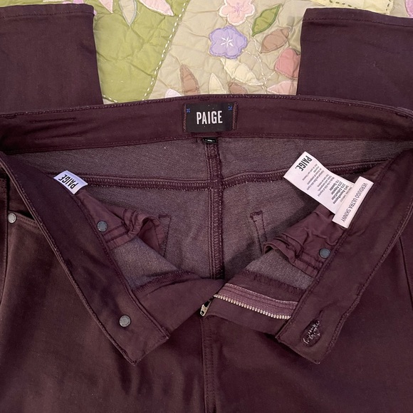 Paige Verdugo Ultra Skinny in Deep Wine - Picture 5 of 9